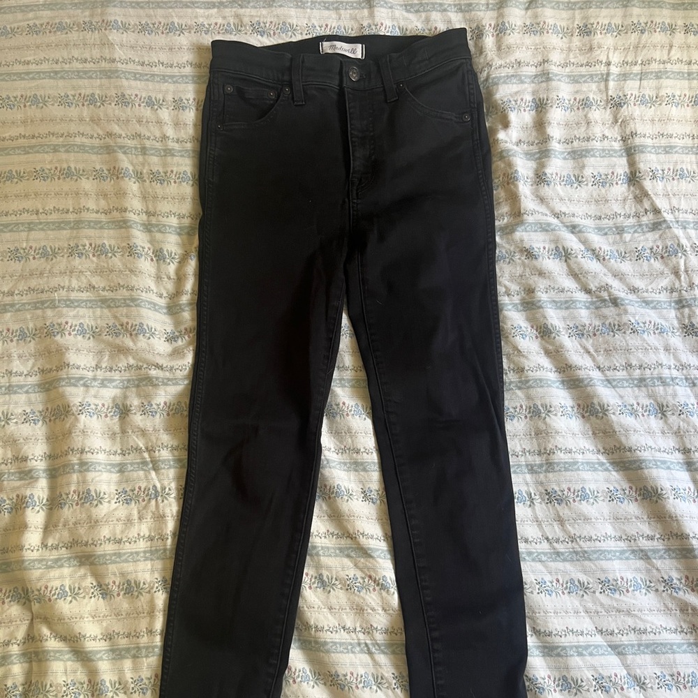Madewell Women's Dark Black Skinny Jeans
